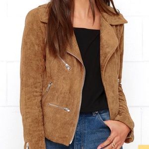Lulu’s Suede Moto Jacket L